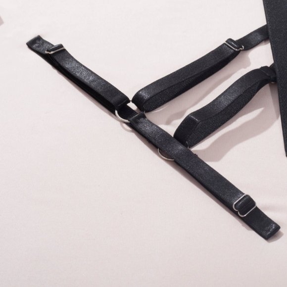 5-Pcs Pierced Multi-Strap Wear Panty Backless Women's Kink Set Lingerie - Picture 17 of 17